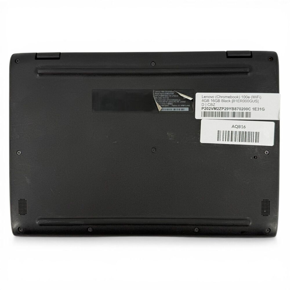 Lenovo Chromebook 100e 1st Gen WIFI 4GB RAM 16GB HD Black [81ER000GUS] - Picture 3 of 15